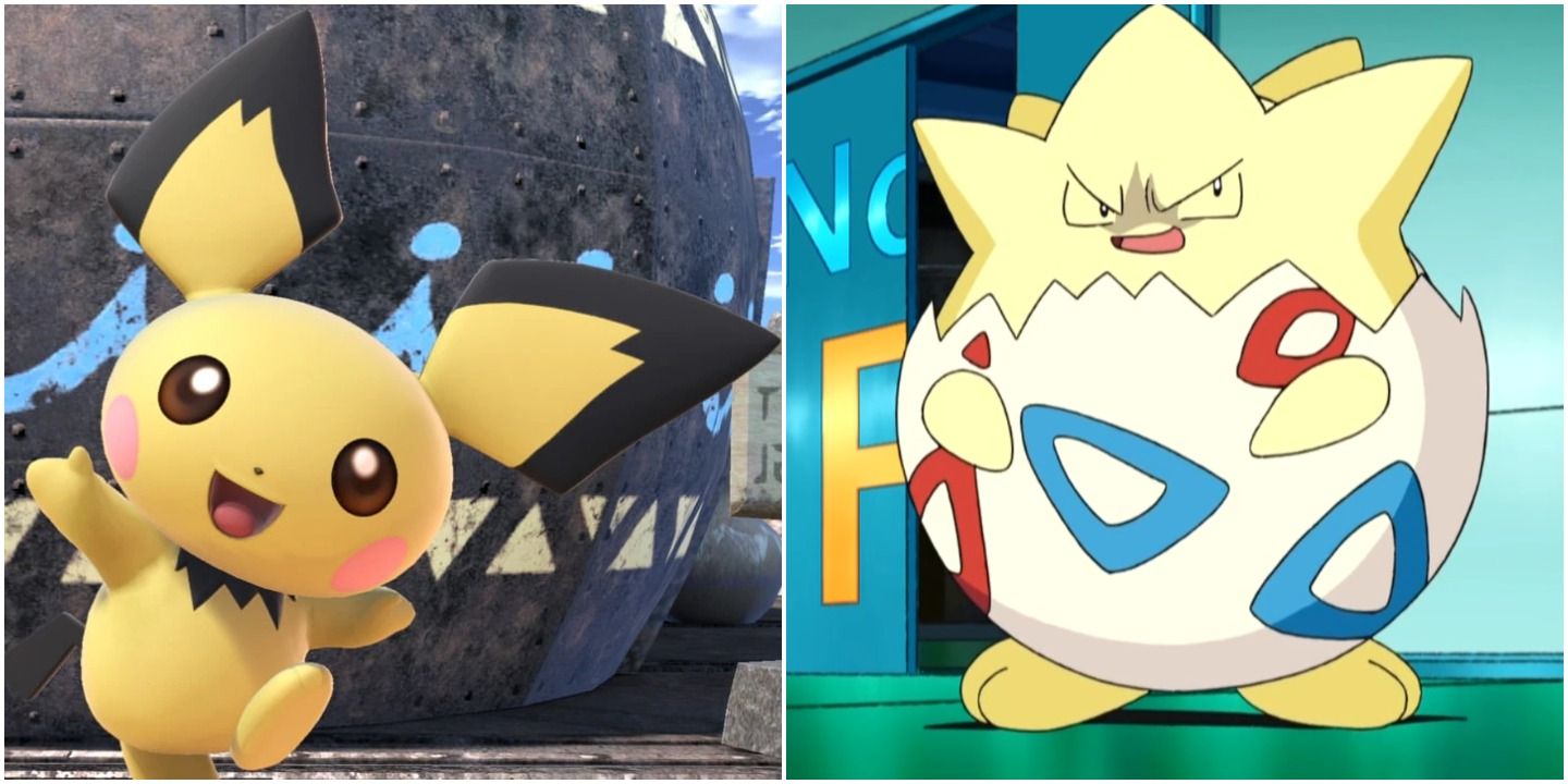 Pichu, the pre-evolution of pikachu