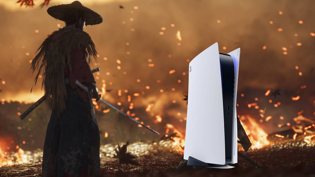 PlayStation 5 in Ghost of Tsushima Samurai