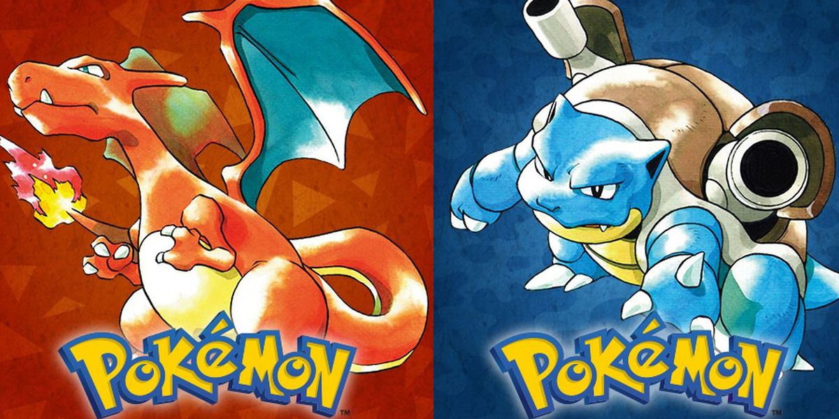 Pokemon Red Blue different covers