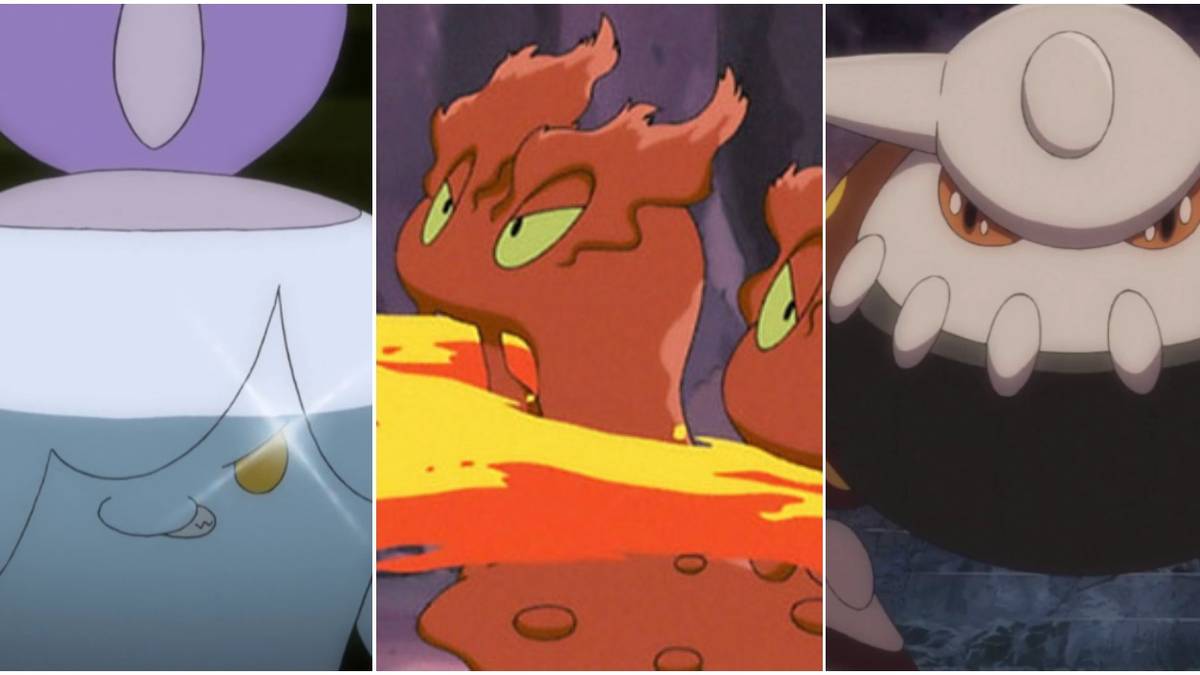 Pokemon Fire-Type Litwick Slugma Heatran Trio Header