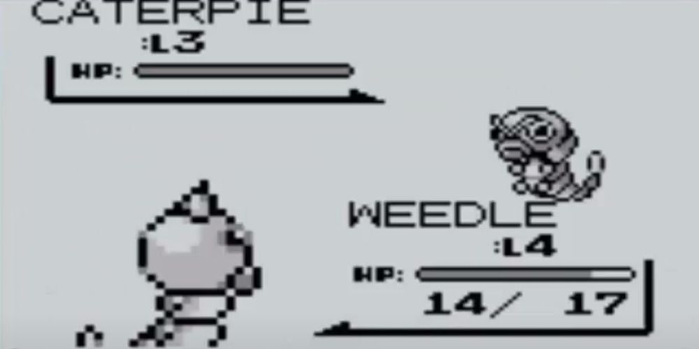 Wild Caterpie vs trainers Weedle Pokemon Red and Blue