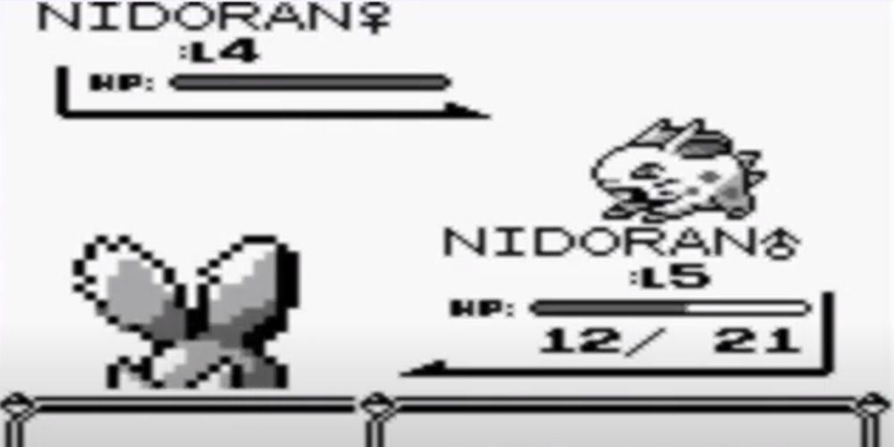 Pokemon Red and Blue Nidoran male and female