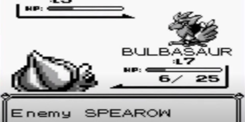 Spearow and Bulbasaur from Pokemon Red and Blue