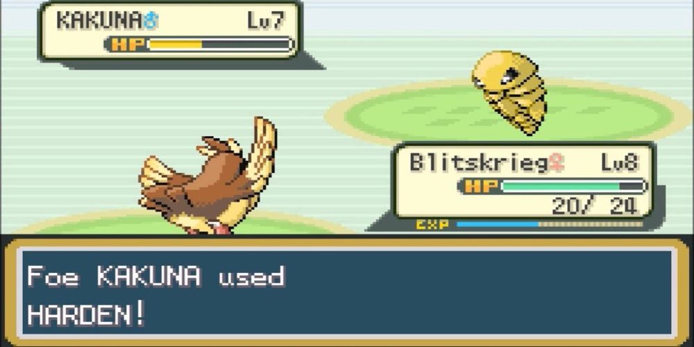 Pokemon Red Pidgey Kakuna Harden