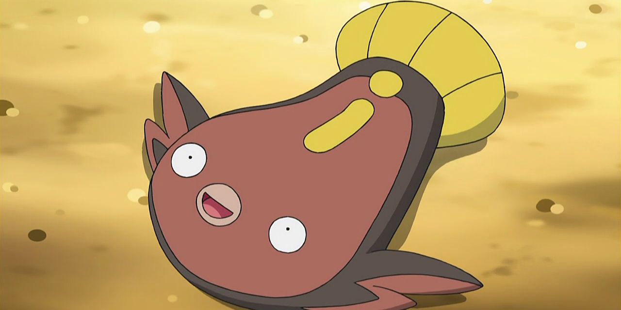 Pokemon Anime Stunfisk Happy