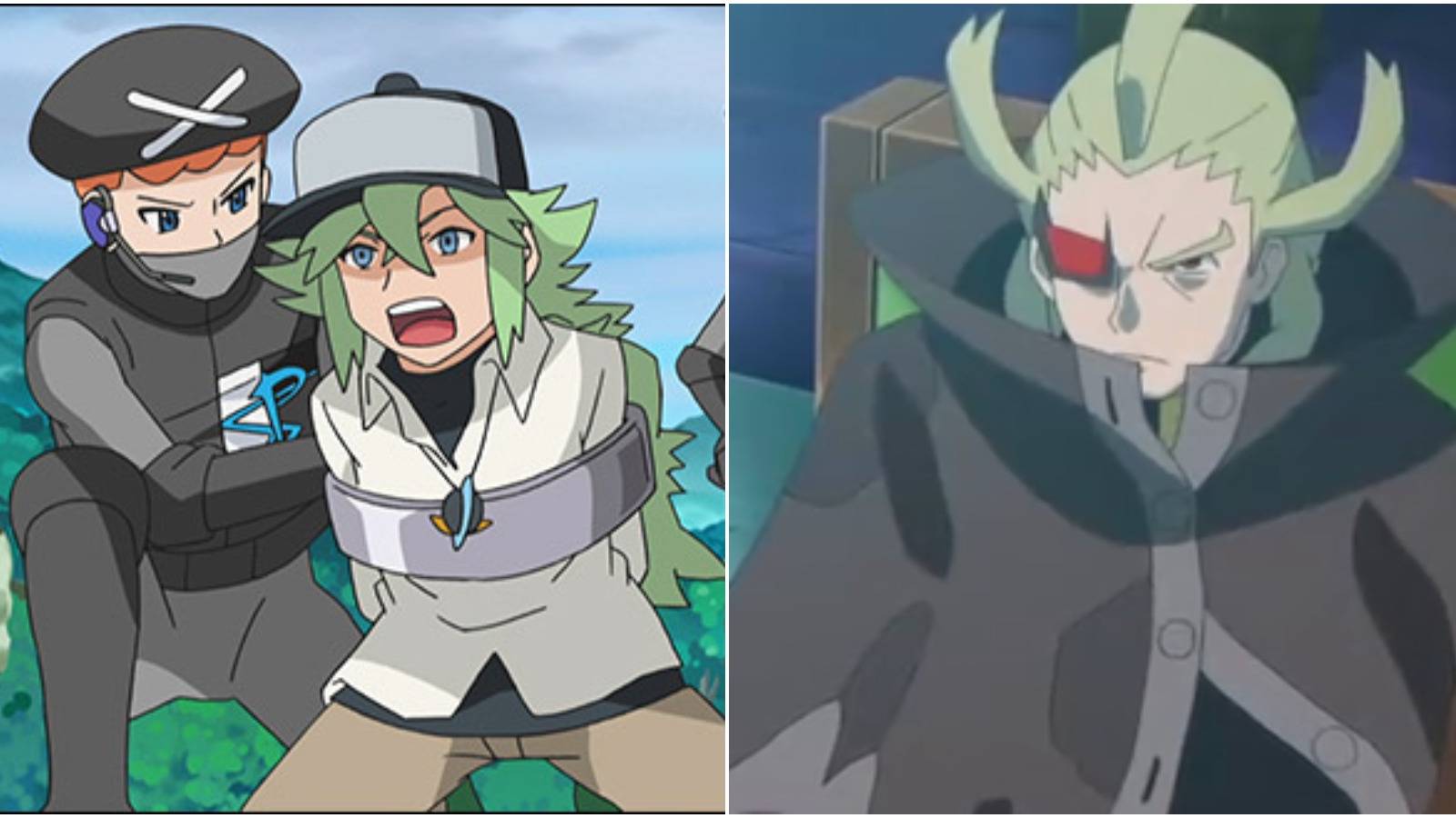 Pokemon N from the anime and Ghetsis from Pokemon Generations