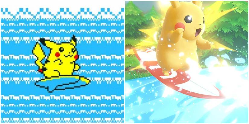 Pokemon Yellow Surfing Pikachu