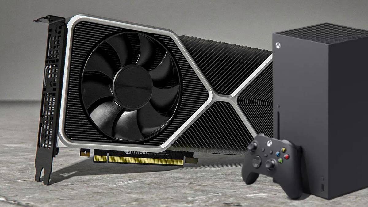 RTX 3090, size comparison, xbox series x