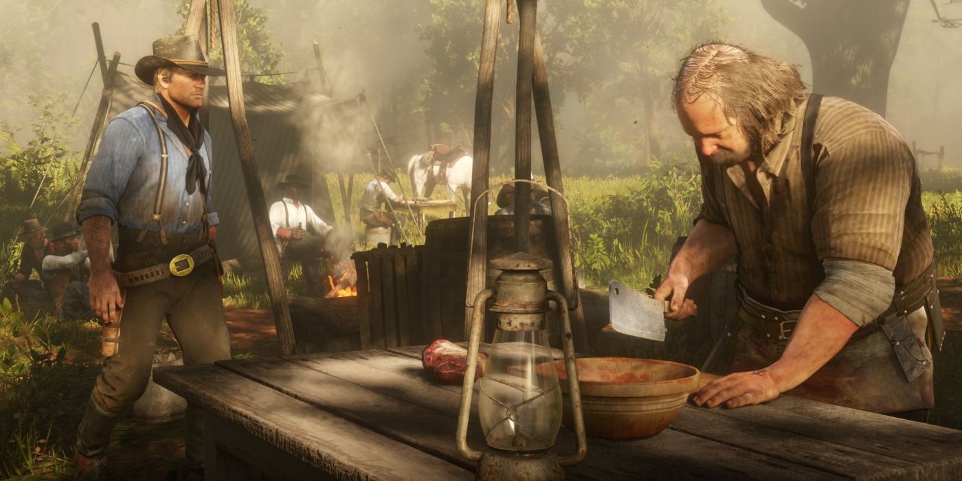 Pearson cooking in Red Dead Redemption 2