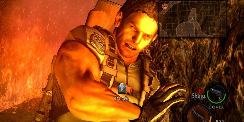 Resident Evil 5 Chris Redfield Boulder QTE