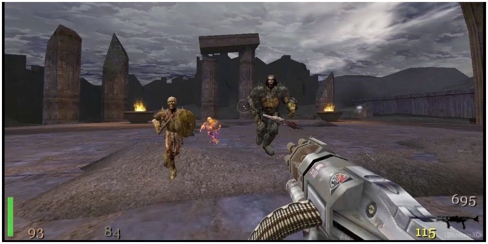 The player as they fight through occult enemies