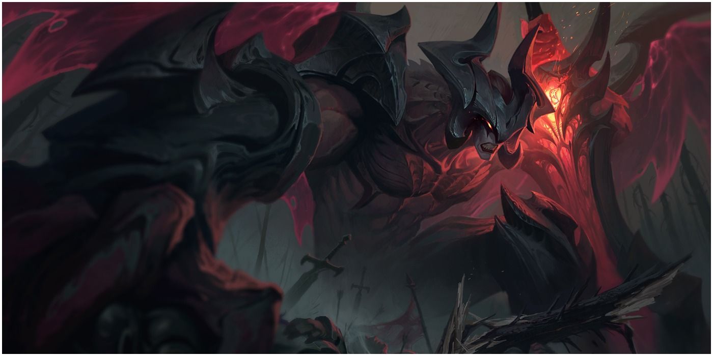 Aatrox Decimating a Battlefield