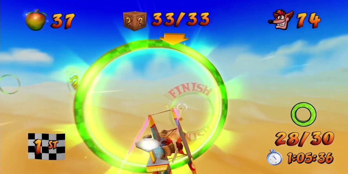 Crash Bandicoot in the level Rings of Power