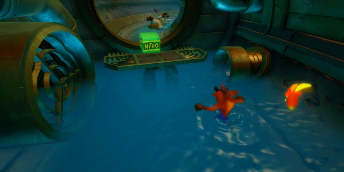 Crash Bandicoot in the level Sewer or Later