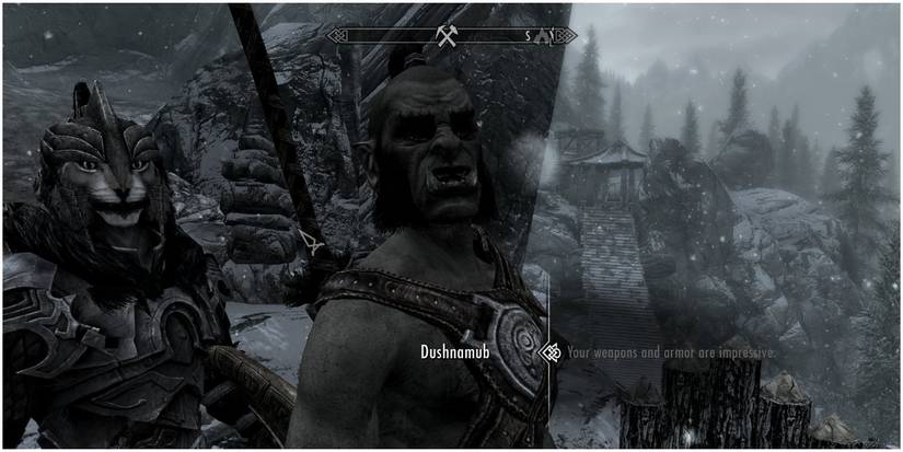 skyrim orc dushnamub blacksmith