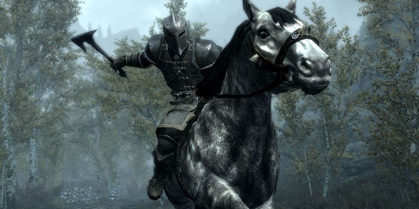 Skyrim Character On Horse