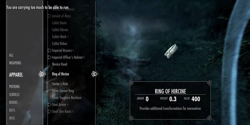 Skyrim Ring of Hircine Daedric Artifact. Image from u/syaien (Reddit)