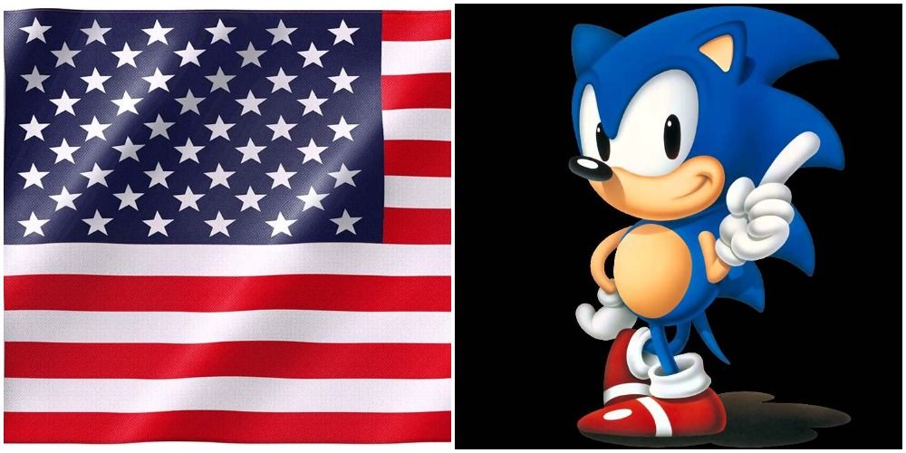 Sonic And The American Flag
