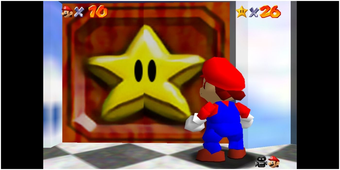 A door in Princess Peach's castle that requires a certain number of stars to open.