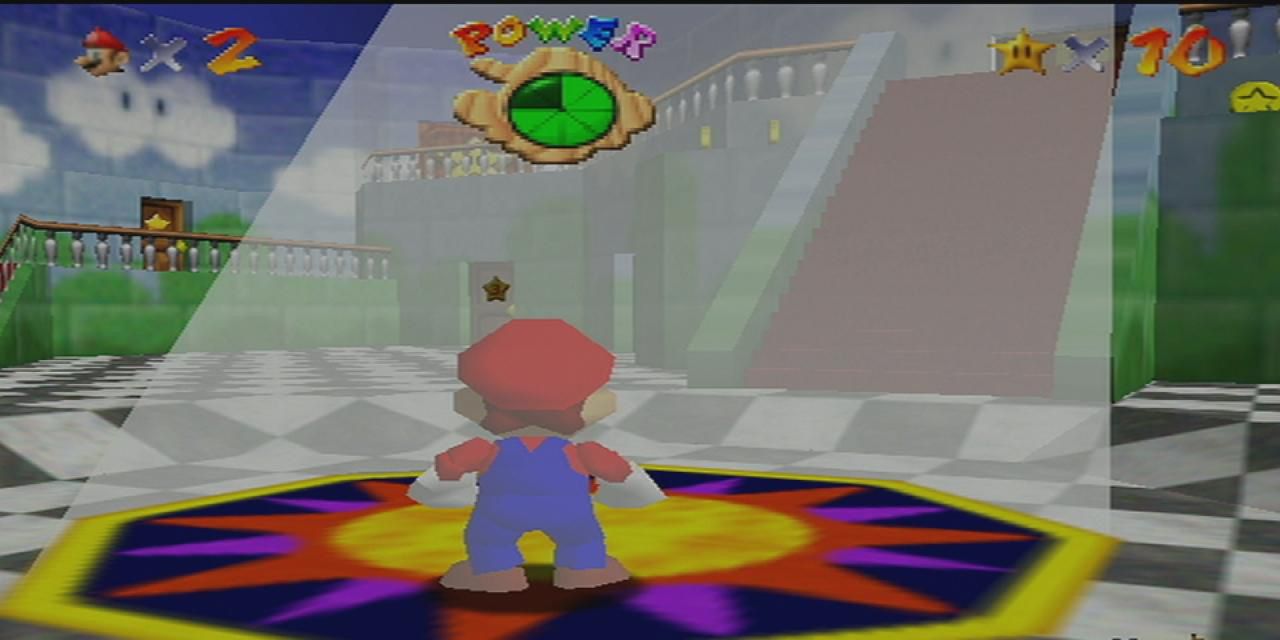 Super Mario 64 Light Coming Into Castle Wing Cap