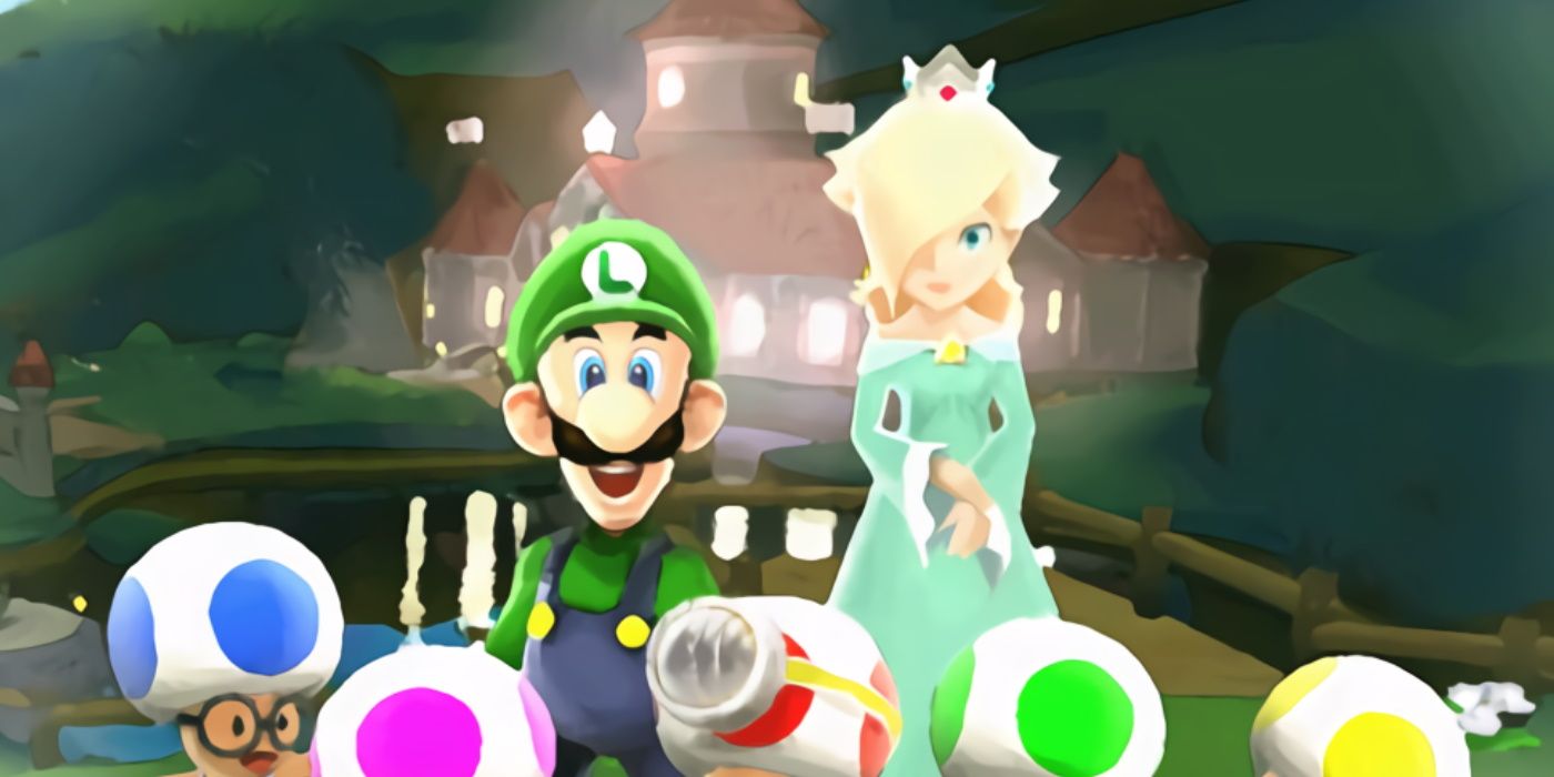 Mario Galaxy Luigi and Rosalina