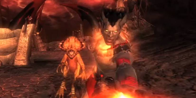 Enemies attacking the player