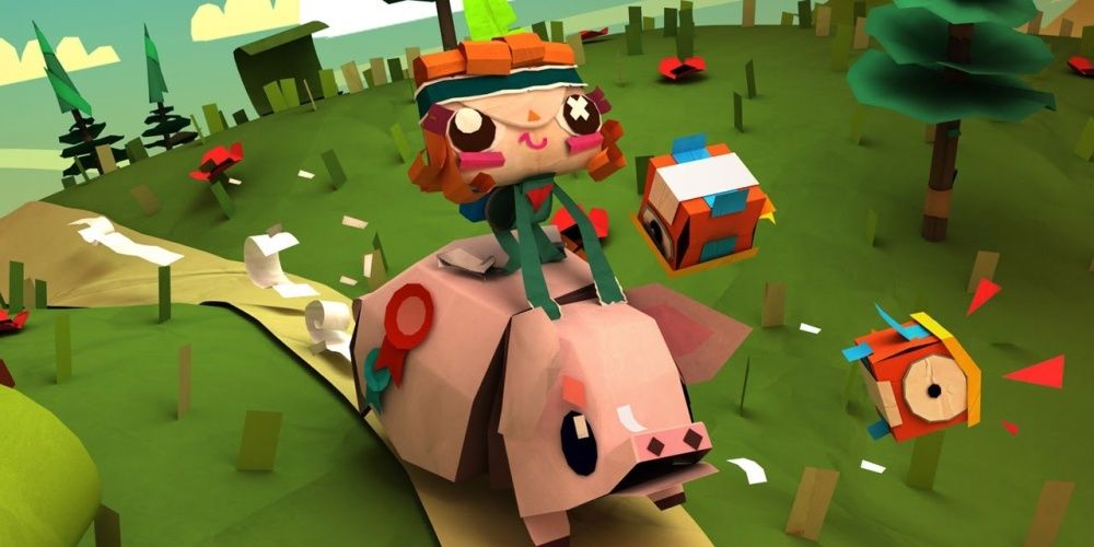 Tearaway Unfolded Pig Riding