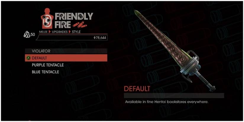 Tentacle Bat in the upgrade menu