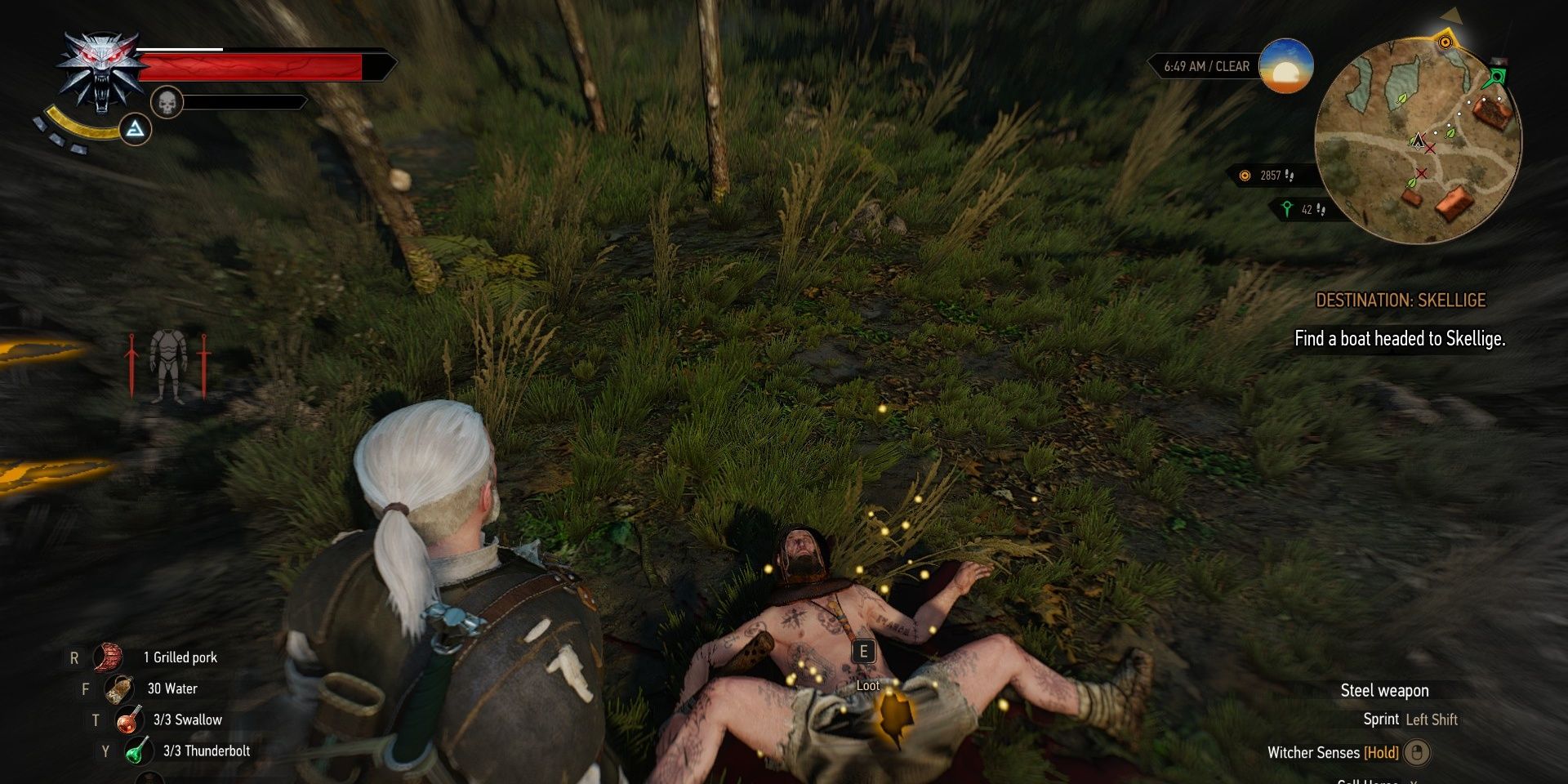 The Witcher 3 Looting