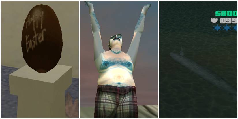 The literal Easter egg, a man in cement shoes, and a submarine patrolling Vice City