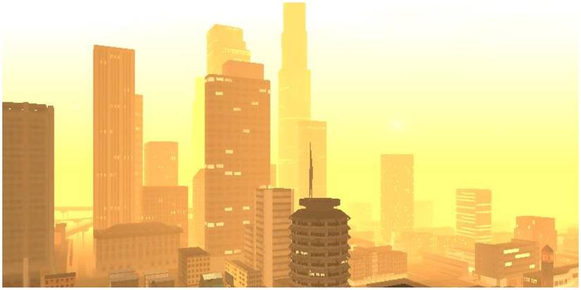 Downtown Los Santos in the sun
