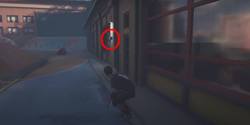 Third location bell in Tony Hawk Remake School Level