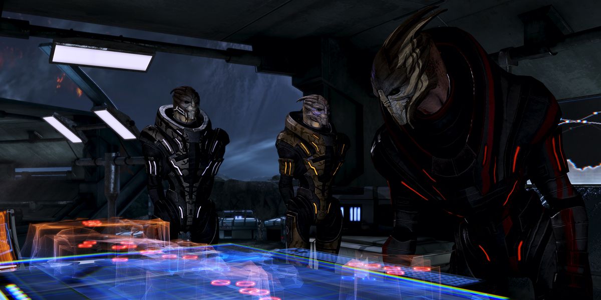Турианцы Mass Effect на корабле