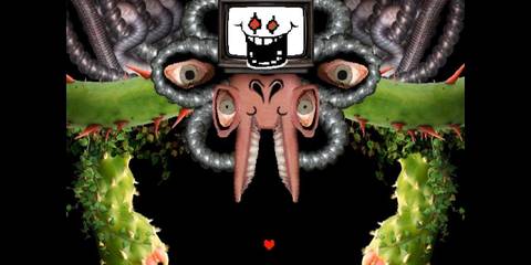 Flowey during the final boss battle of Undertale.