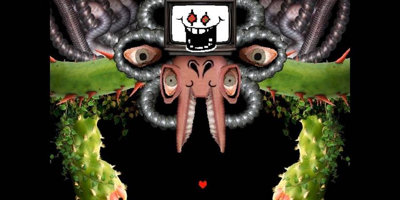 Flowey during the final boss battle of Undertale.
