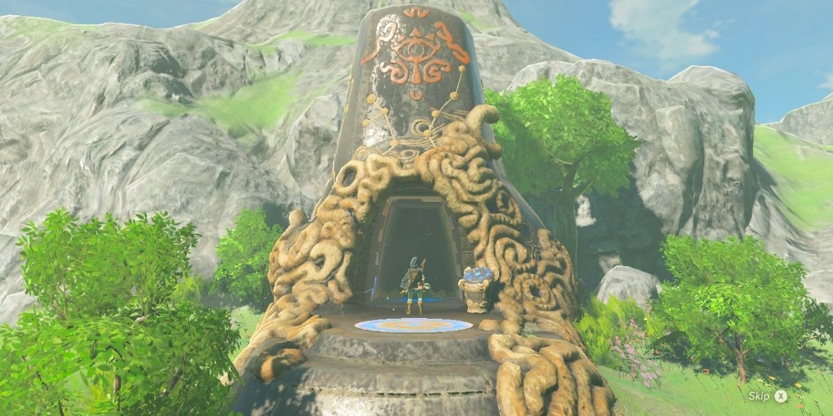 One of the Sacred Shrines from Legend of Zelda Breath of the Wild