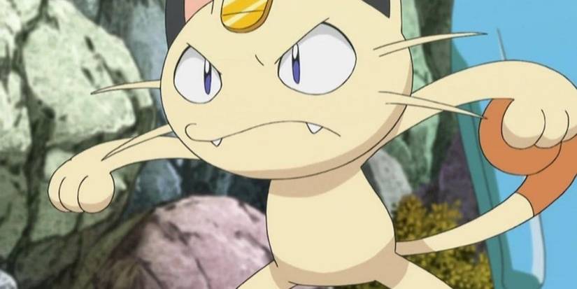 Meowth ready for a battle in Pokemon