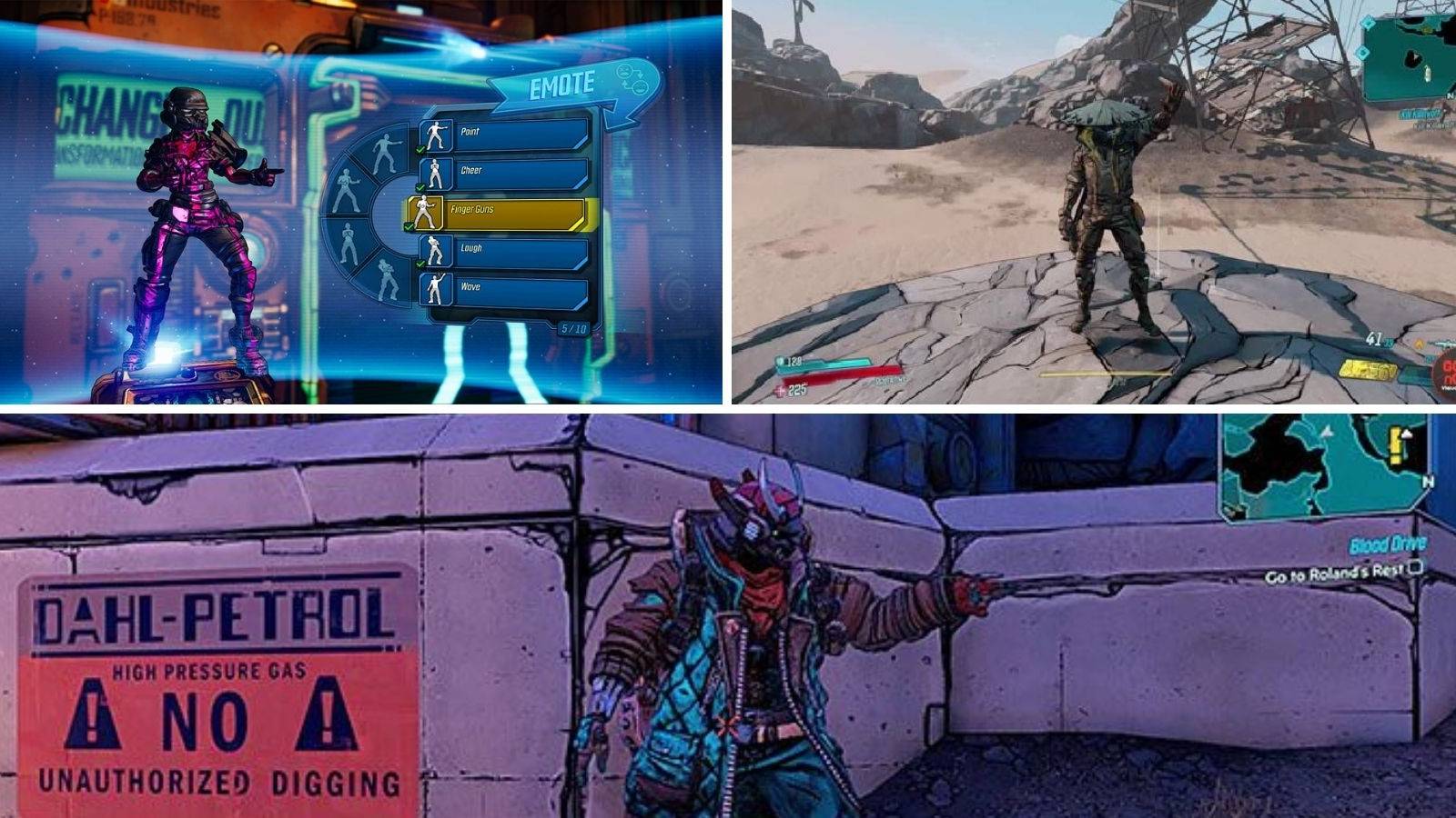 Borderlands 3 Emotes and where to find them