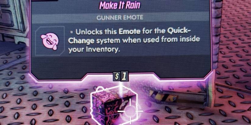 Make It Rain emote drop in Borderlands 3