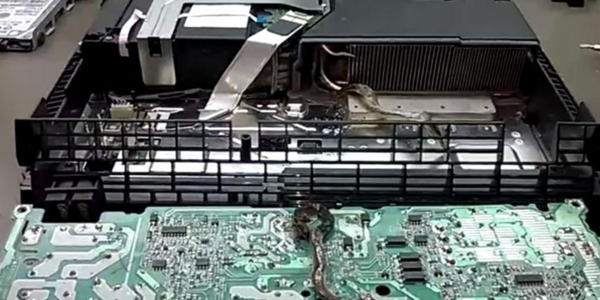 Inside of a defective PS4