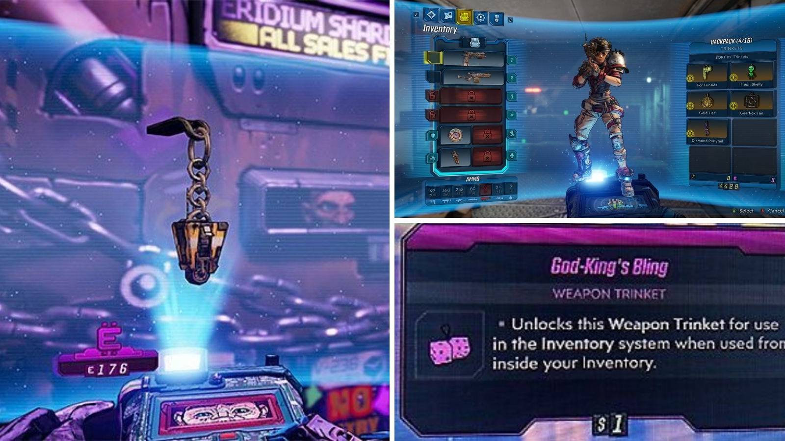 Where to find all weapon trinkets in Borderlands 3