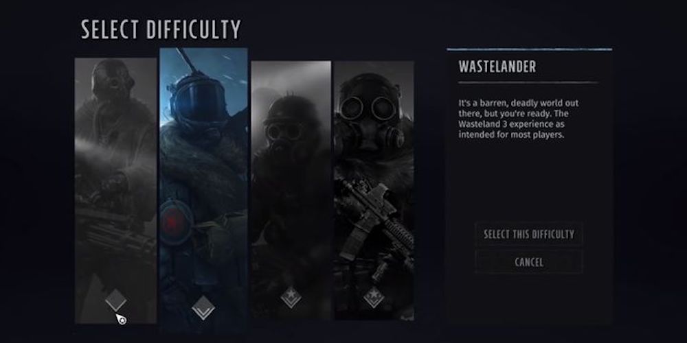Wasteland 3 Difficulty Options