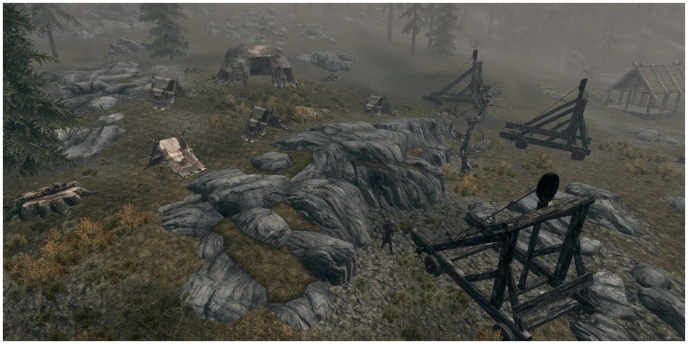 The Stormcloak military camp for invading Whiterun