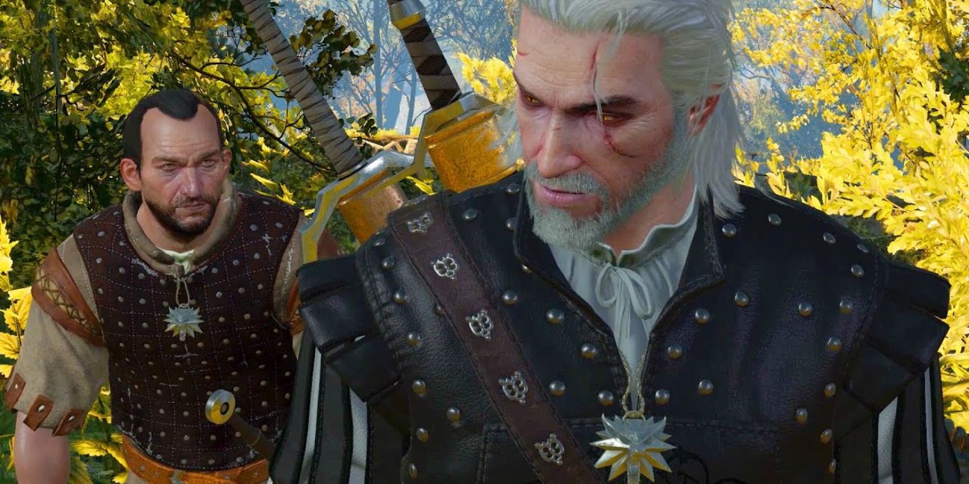 Screenshot of Witcher Wannabe quest with Geralt and School of the Snail