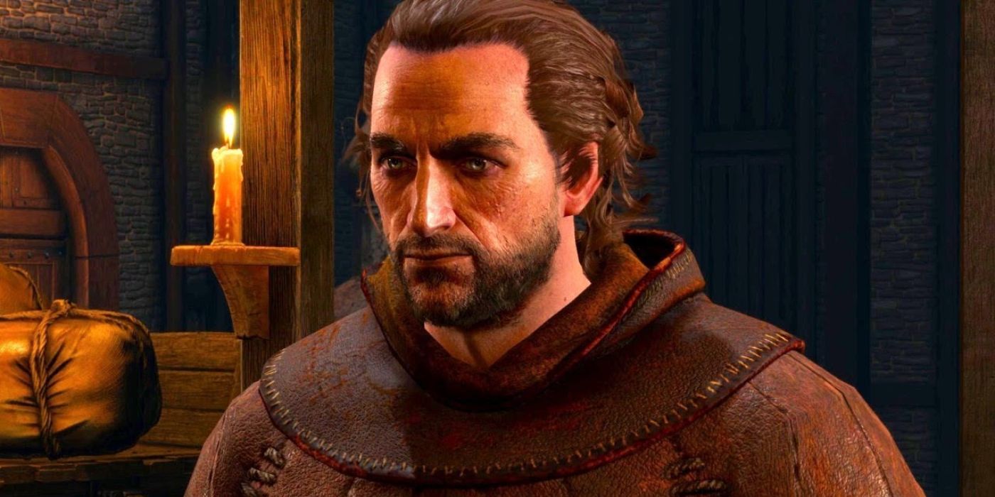 Screenshot of Hubert Rejk from Witcher 3