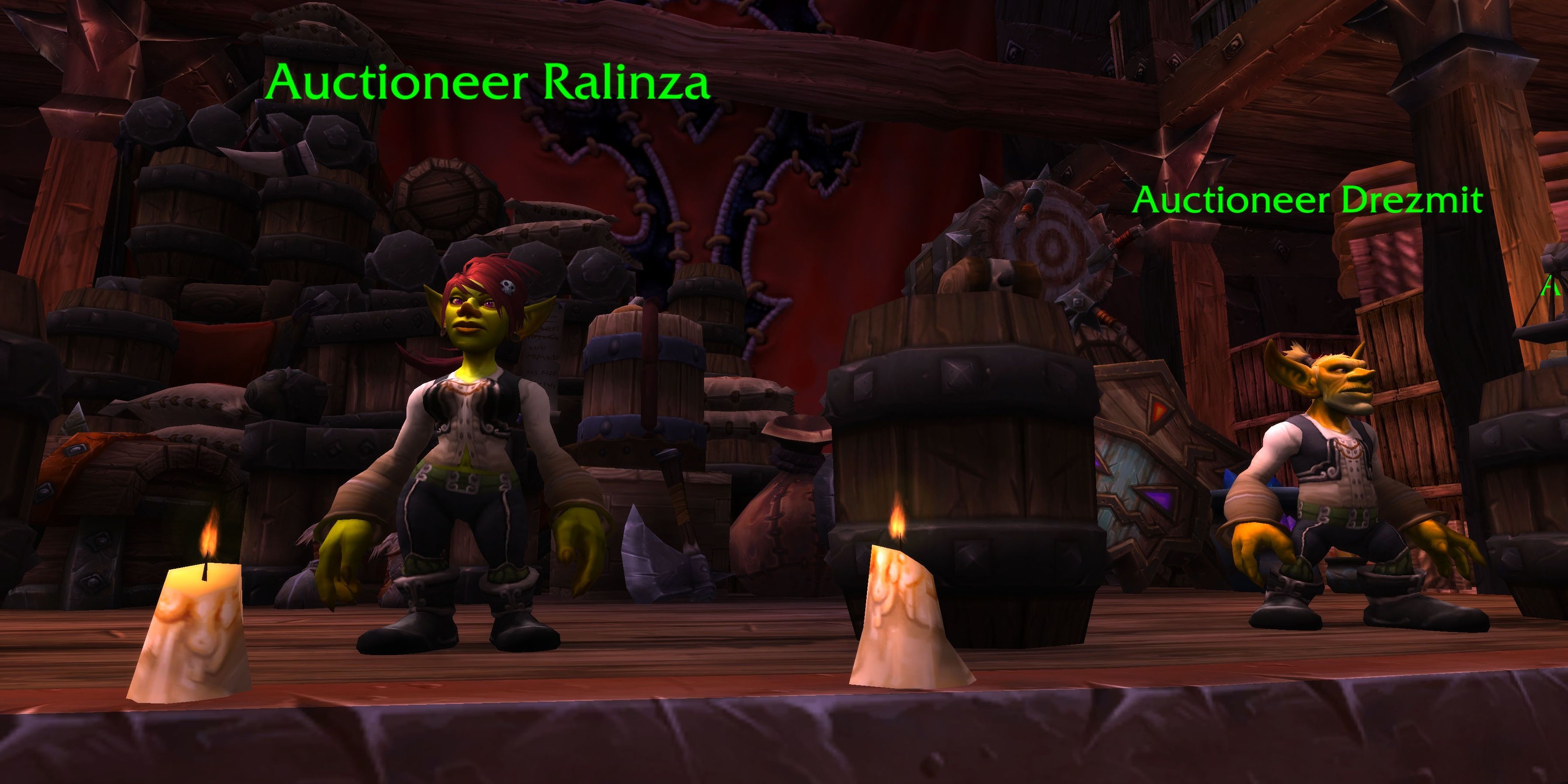 Goblin Auctioneer NPC at Orgrimmar Auction House