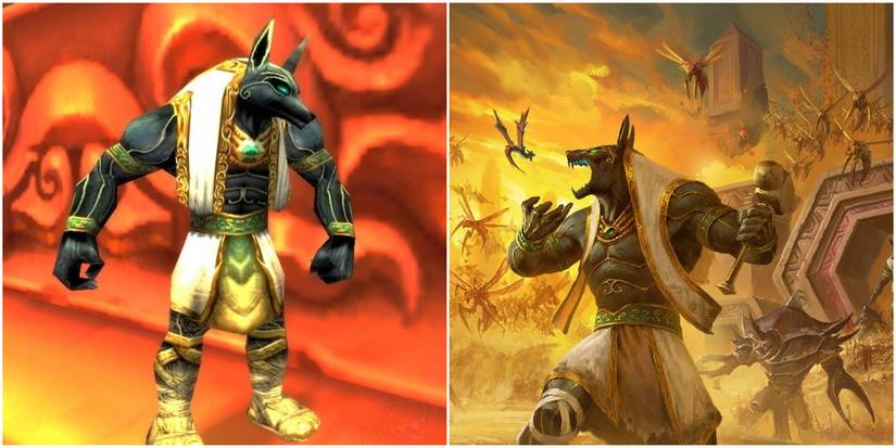 World of WarCraft Battle Pets Anubisath Idol and AhnQuiraj Art