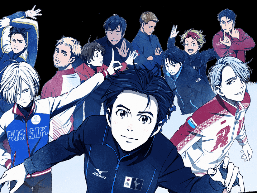 Promo shot for the skating anime Yuri On Ice