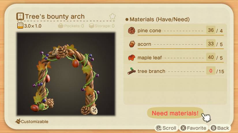 animal crossing new horizons tree's bounty arch