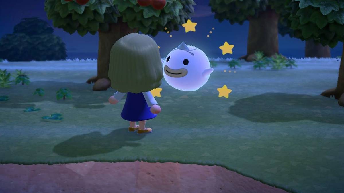 wisp with stars around head animal crossing